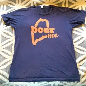 Maine beer shirt “beer me”